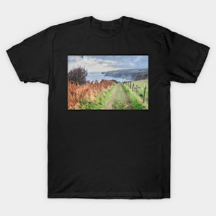 Cleveland Way North Yorkshire Coastline Art Print T-Shirt